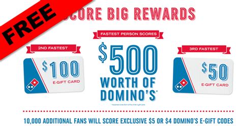 dominos pizza gift card