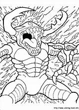 Monster Coloring Pages Scary Color Print Printable Getcolorings sketch template