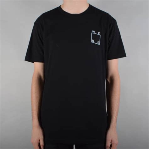 wknd skateboards logo skate t shirt black skate clothing from