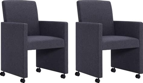 bolcom fauteuil stof  stuks donkergrijs met wieltjes loungestoel lounge stoel relax