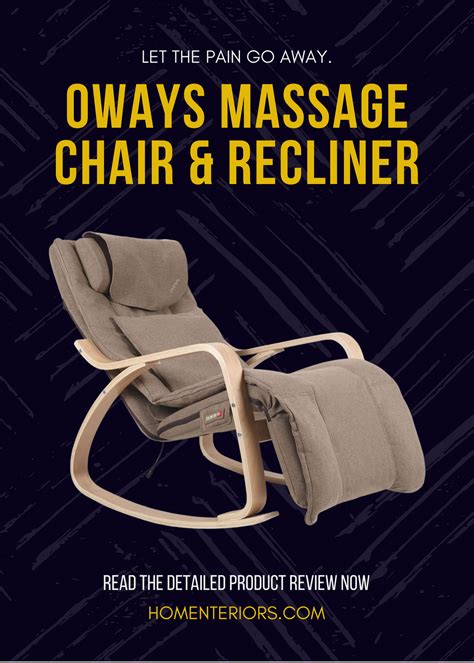 Oways Massage Chair And Recliner In 2021 Massage Chair Good Massage