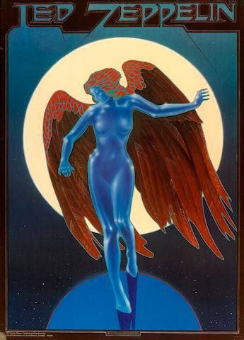 bonhams led zeppelin blue angel poster