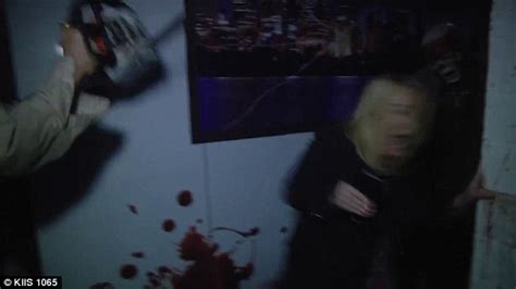 jackie o screams her way through the kiis fm haunted house at the sydney royal easter show