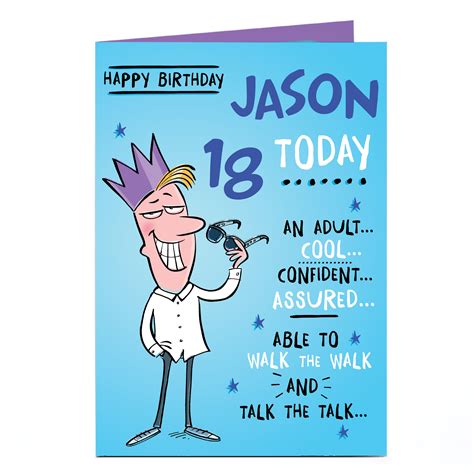 buy personalised any age birthday card talk the talk for gbp 1 79