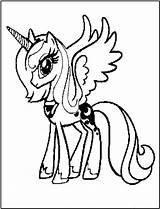 Moon Coloring Pages Nightmare Getdrawings Pony Little sketch template