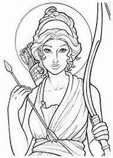 Artemis Greek Goddess Coloring Deuses Deusa Grega Adult Gods Gregos Aphrodite Colouring Pages Sheets Drawing Diana Visitar Tattoo Hunt Em sketch template
