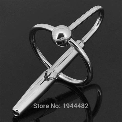 Hot Cock Plug Stainless Steel Sex Toys With 2 Size Ring