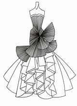 Coloring Grayscale Fashion Pages Printable Drawings Deviantart Dress Lineart Illustration Dresses Drawing Sketch Sketches Illustrations Getdrawings Siberian Forest Cat Getcolorings sketch template
