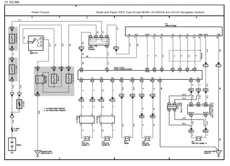 lexus  radio wiring diagram diagramwirings