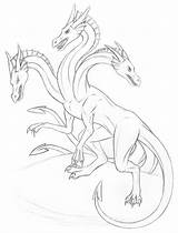 Hydra Dragon Drawing Line Redraw Drawings Deviantart Getdrawings Paintingvalley sketch template