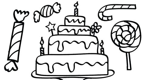 unicorn cake coloring pages  birthday coloring pages
