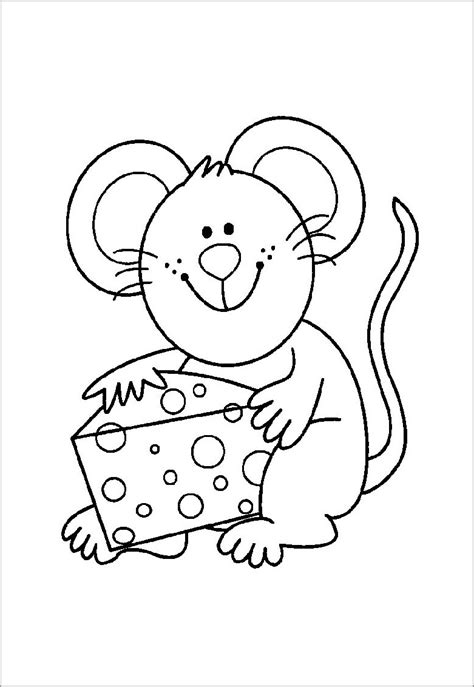 mouse coloring pages coloringbay