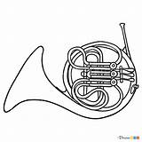 Horn Musical Instruments Draw Webmaster обновлено автором July Drawdoo sketch template