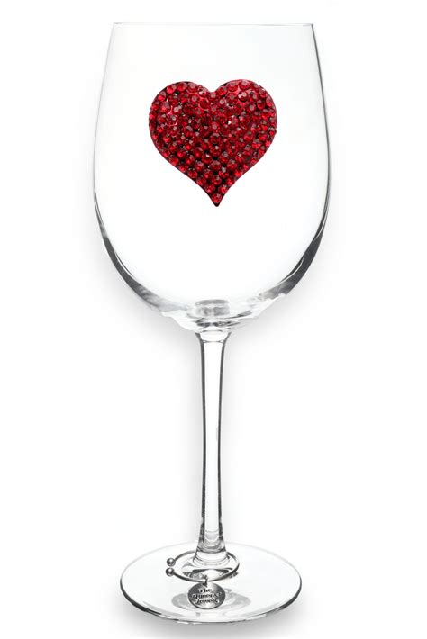Heart Wine Glass Kitchen And Dining Wine Glasses And Charms