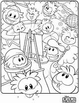 Coloring Puffle Pages Penguin Club Print Getcolorings Color Printable sketch template