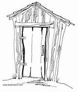 Hillbilly Sheds Outhouse Primitive Weatherbeaten Shacks Paintingvalley sketch template