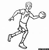 Athlete Coloring Pages Drawing Occupations Professional Online Getdrawings Thecolor sketch template