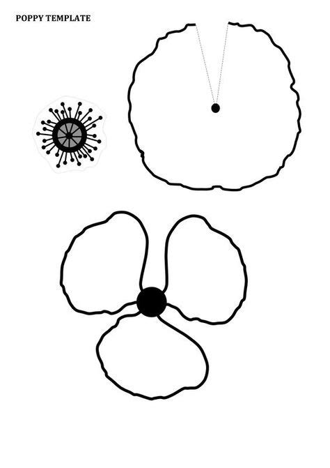 image result  paper poppies template craft poppy template poppy