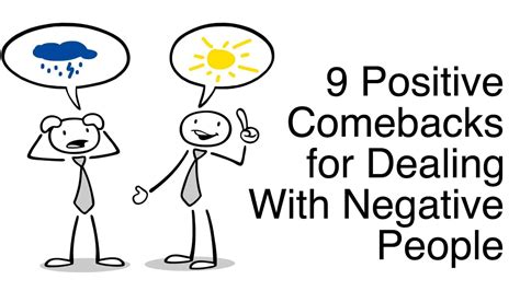 9 positive comebacks for dealing with negative people