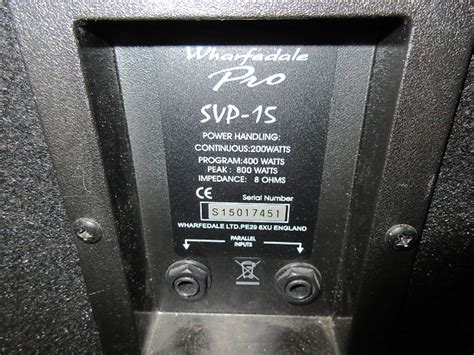 wharfedale pro svp   full range speaker reverb