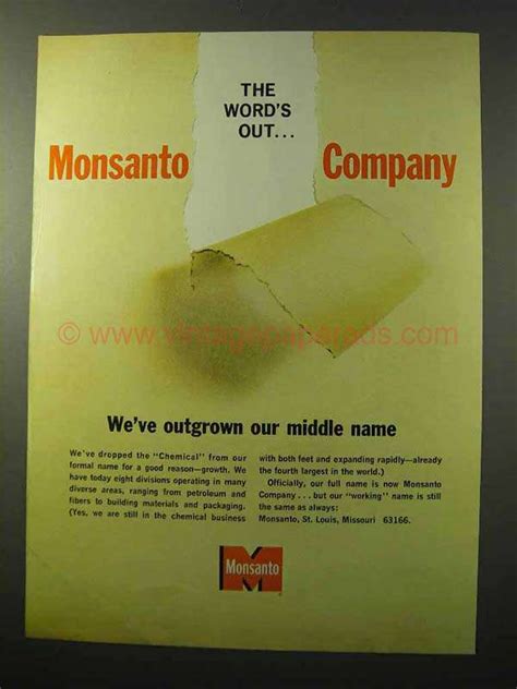 monsanto chemicals ad  words
