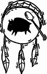 Native Wecoloringpage Clipartmag Shaman Drums sketch template
