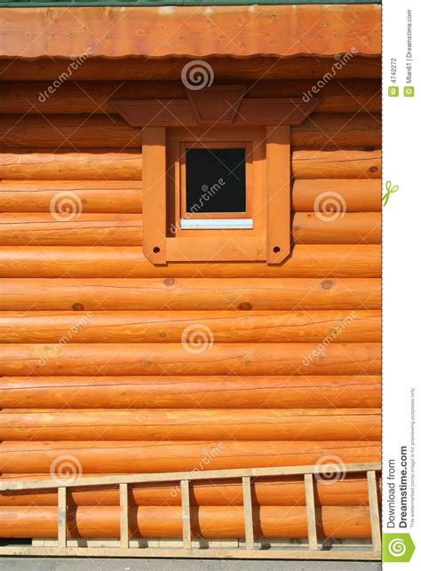 orange log wall stock photo image  bright stacked
