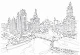 Cityscape Chicago Line Drawing Daker Drawings City Sketch Illustration Abi Landscape Abigale London Behance Draw Cityscapes Consulting Offices Gsl Law sketch template