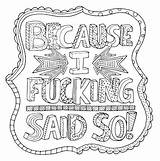 Swear Rude Colouring Selling Textiles Offensive Eliana Relieve sketch template