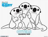 Otter Coloring Sea Pages Getcolorings Printable Color Print Dory sketch template