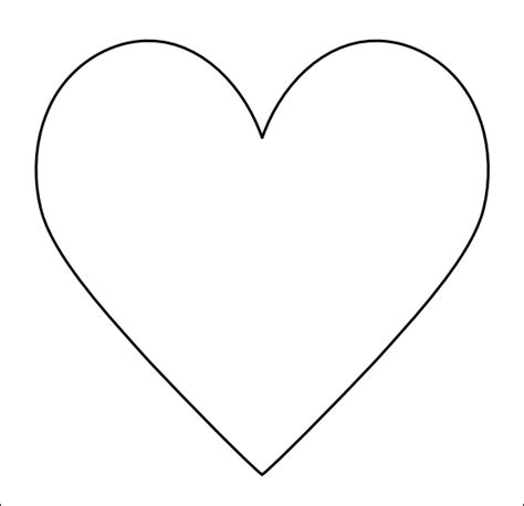 heart template  word templates