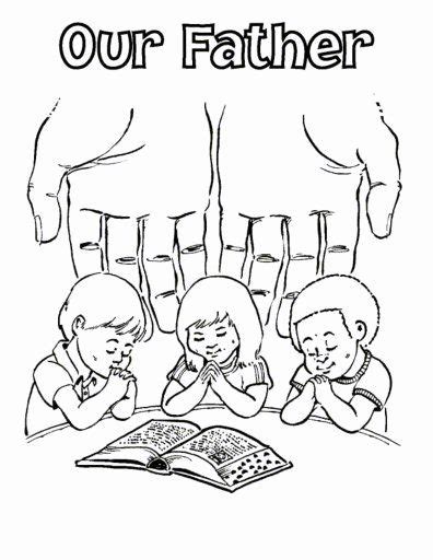 lords prayer coloring pages printable sunday school