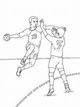 Lanzamiento Handball Coloriages Colorear Dibujospedia Balonmano Cancha Pouvez Petits Travers Différents Activité Ludique Imprime Partage Télécharge sketch template