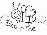 Coloring Pages Mine Valentine February Bee Valentines Printable Kids Sheets Monkey Hearts Oriental Trading Color Quotes Getcolorings Labels Print Choose sketch template
