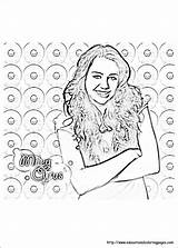 Coloring Pages Miley Cyrus Hannah Montana Comments sketch template