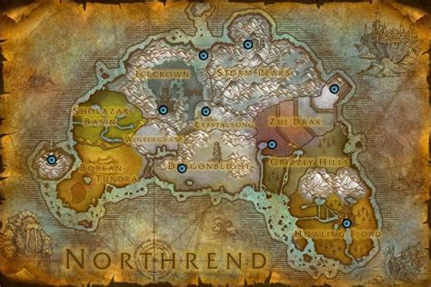 Wow Northrend Dungeons On A Map Quiz By Moai
