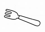 Tenedor Tenedores Cuchara Motivo Pretende Disfrute Compartan sketch template