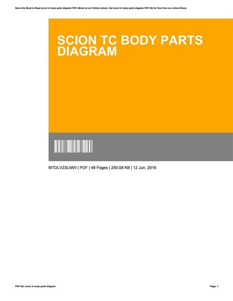 scion tc body parts diagram  maria issuu