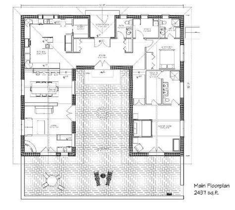 cool collection hacienda style home plans courtyard house plans hacienda house plans