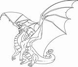 Coloring Dragon Pages Realistic Adults Library Clipart Printable Clip sketch template