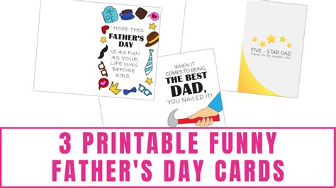 printable funny fathers day cards freebie finding mom