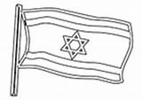 Coloring Middle East Pages Israel Flag sketch template