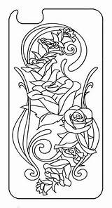 Embroidery Flower Coloring Pages Choose Board Paper sketch template