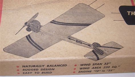 vintage amcraft  woodchopper control  model airplane kit ebay