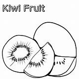 Kiwi Kolorowanki Dzieci Vitamin sketch template