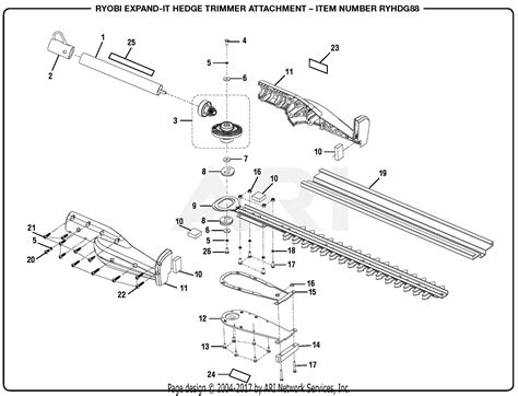 ryobi hedge trimmer parts diagram reviewmotorsco