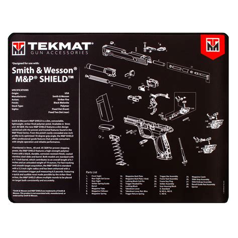 tekmat sw mp shield parts diagram ultra premium cleaning mat