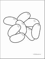 Beans Coloring Pages Getdrawings sketch template