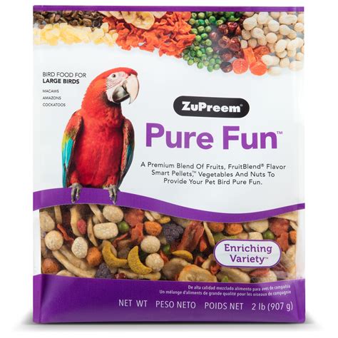 zupreem pure fun bird food  large birds  lbs petco