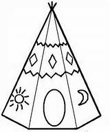 Coloring Teepee Pages Printable Tipi Indian Colorear Para Template Search Yahoo Thanksgiving Color Indio India Sheet Tipis Native American Crafts sketch template